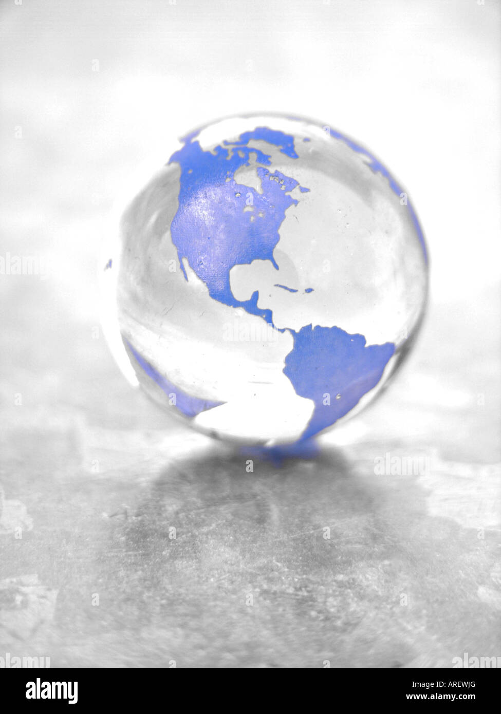 Globo di cristallo Foto Stock