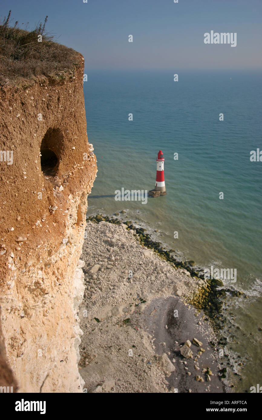 Foro di coniglio uscita di emergenza Beachy Head Foto Stock