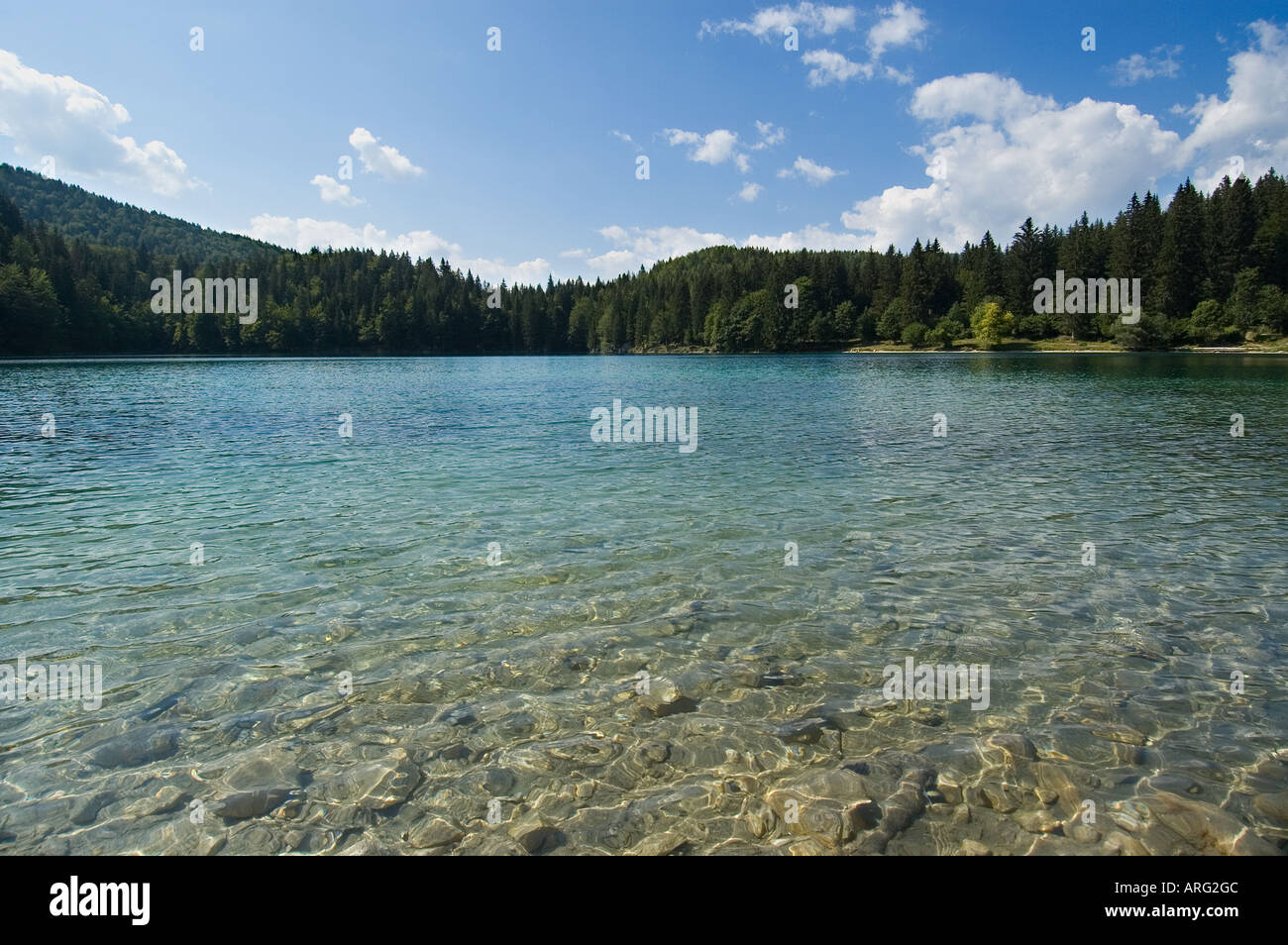 A Fusine lago inferiore Foto Stock