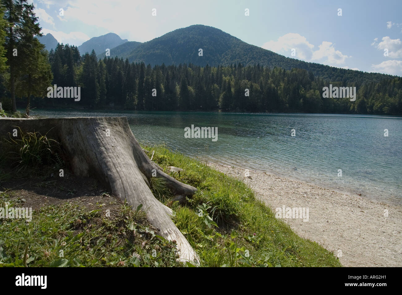 A Fusine lago inferiore Foto Stock