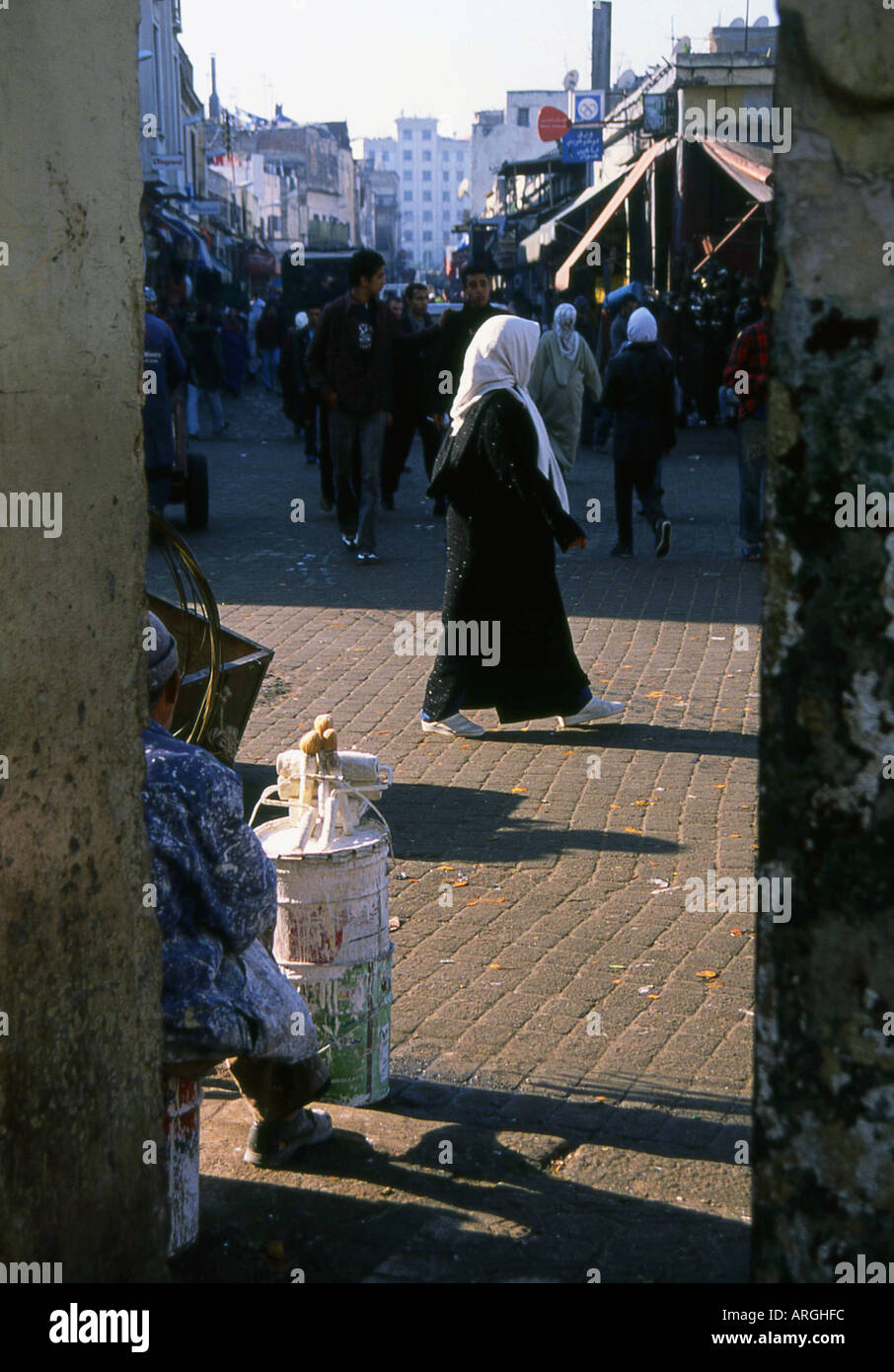 La vecchia Medina Dar-el-Baida maggiore Casablanca regione Western Marocco Maghrebian del Maghreb arabo berbero arabo marocchino Africa del Nord Foto Stock
