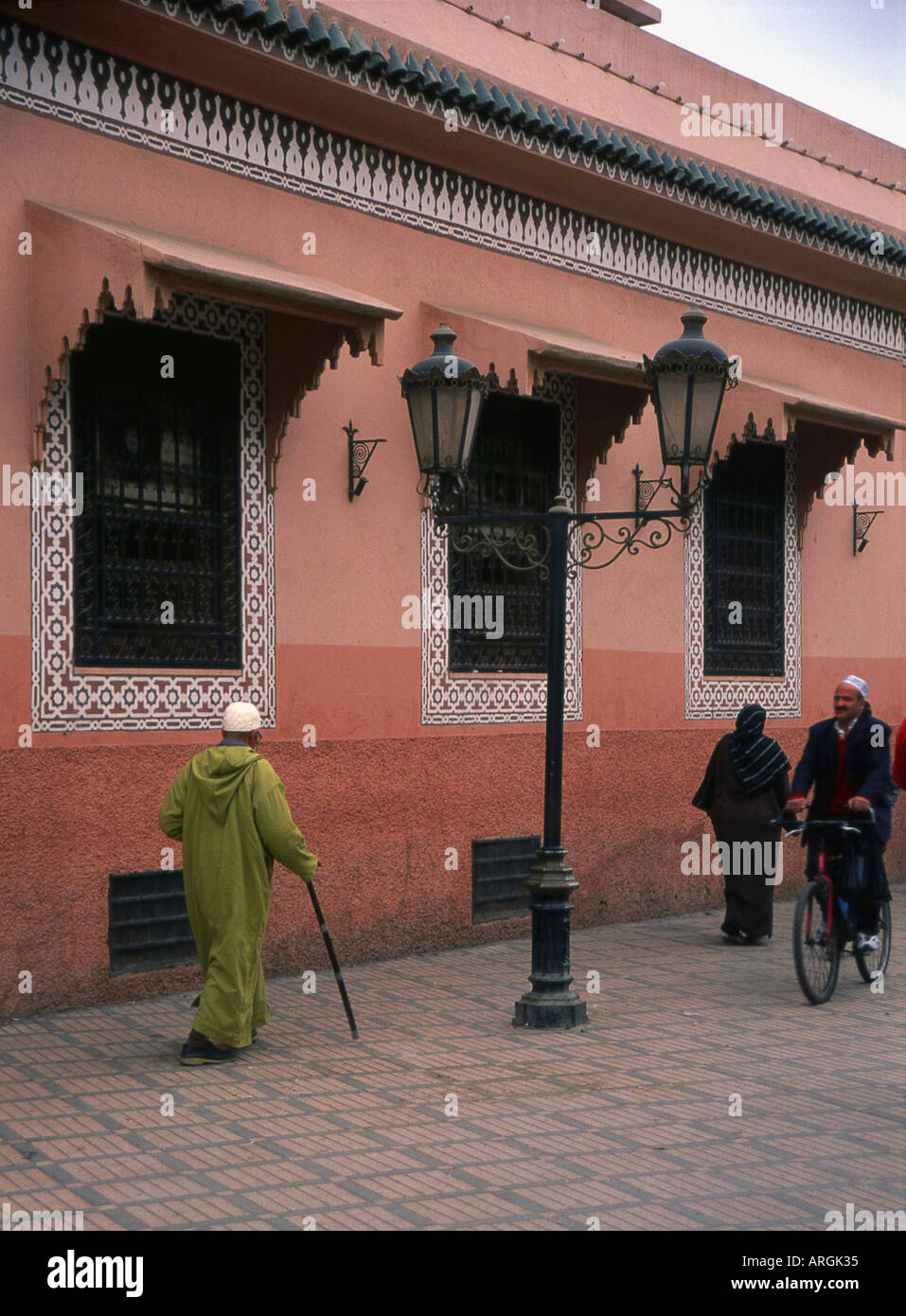 Marrakech Marrakech città rossa a sudovest del Marocco Maghrebian del Maghreb arabo berbero arabo marocchino Africa del Nord Foto Stock