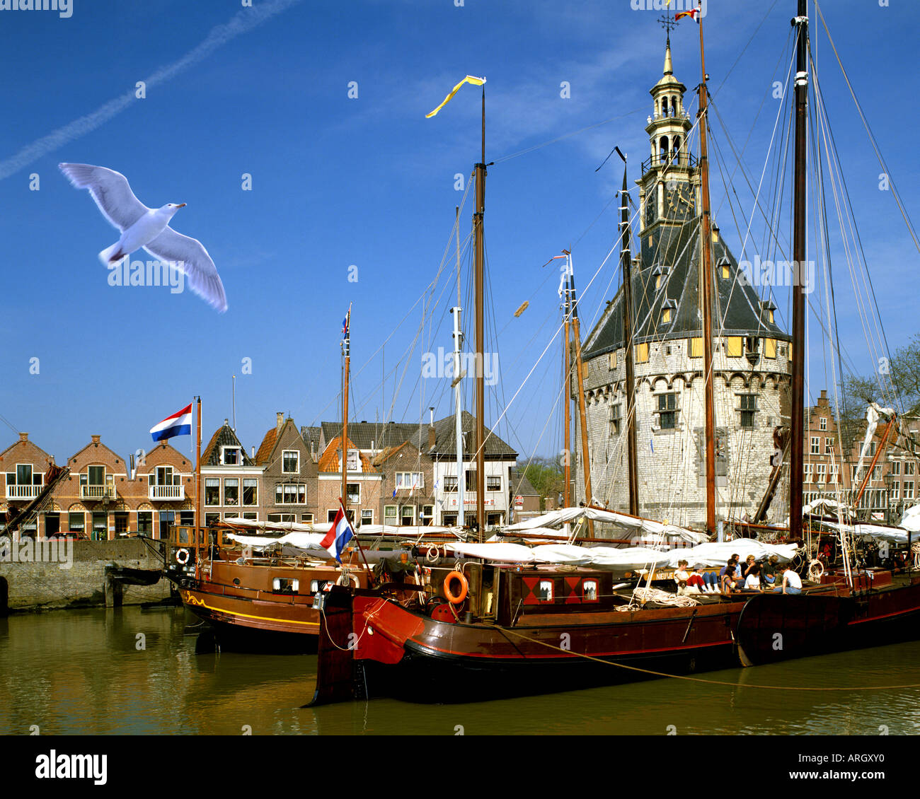 NL - Noord Holland: Hoorn Harbour Foto Stock