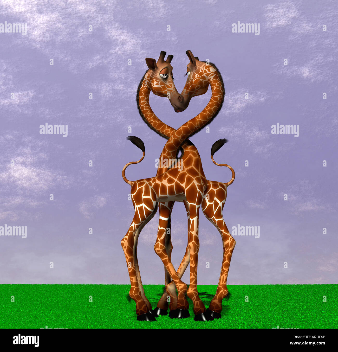 giraffa Foto Stock