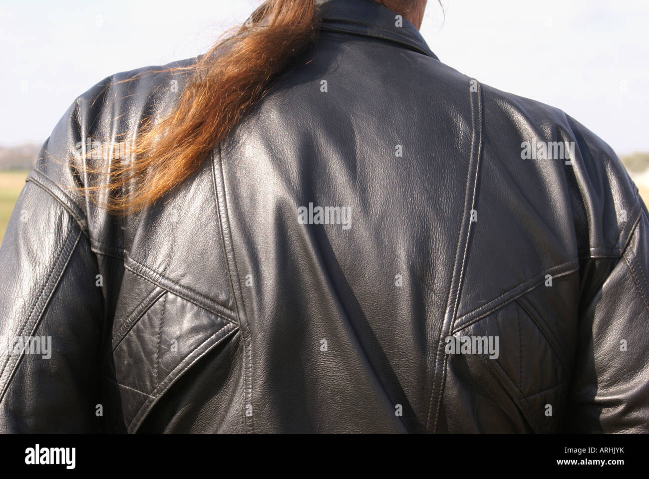 Capelli virili Foto Stock