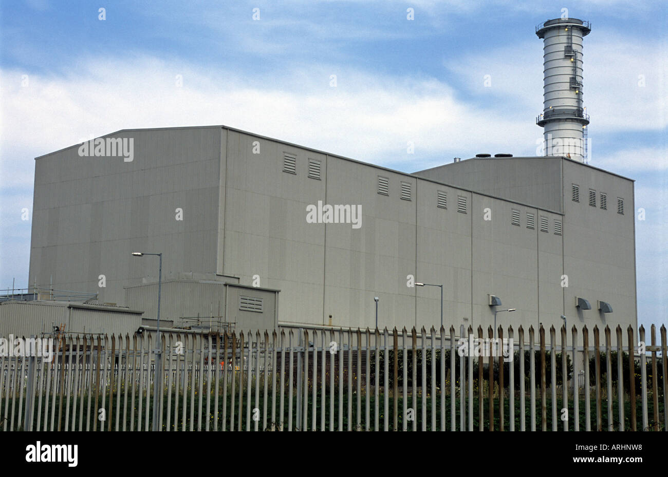 Great Yarmouth (CCGT) turbina a gas a ciclo combinato power station, Norfolk, Regno Unito. Foto Stock