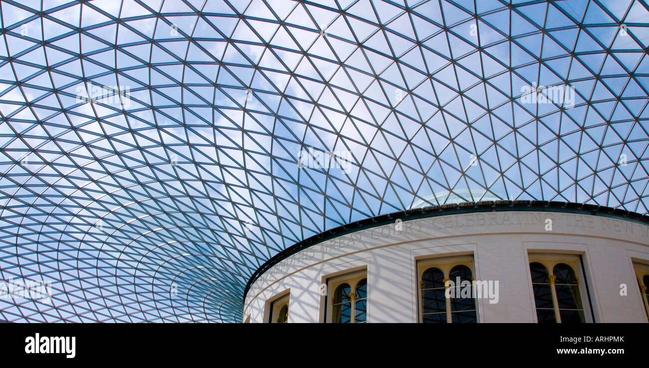 Grande Corte, al British Museum di Londra, Regno Unito Foto Stock