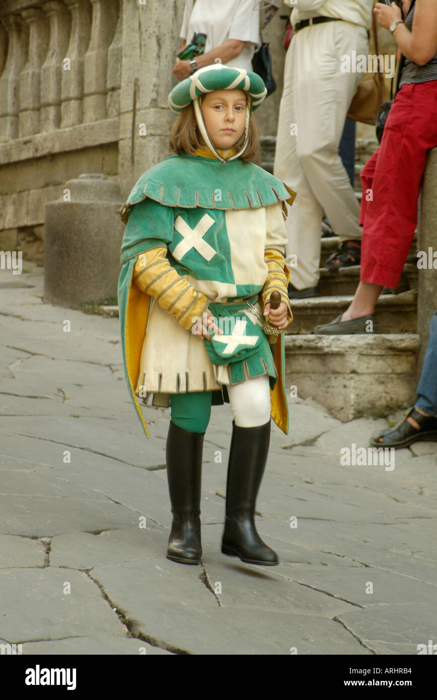 Arezzo Toscana Giostra Saraceno giostra Saracena Foto Stock