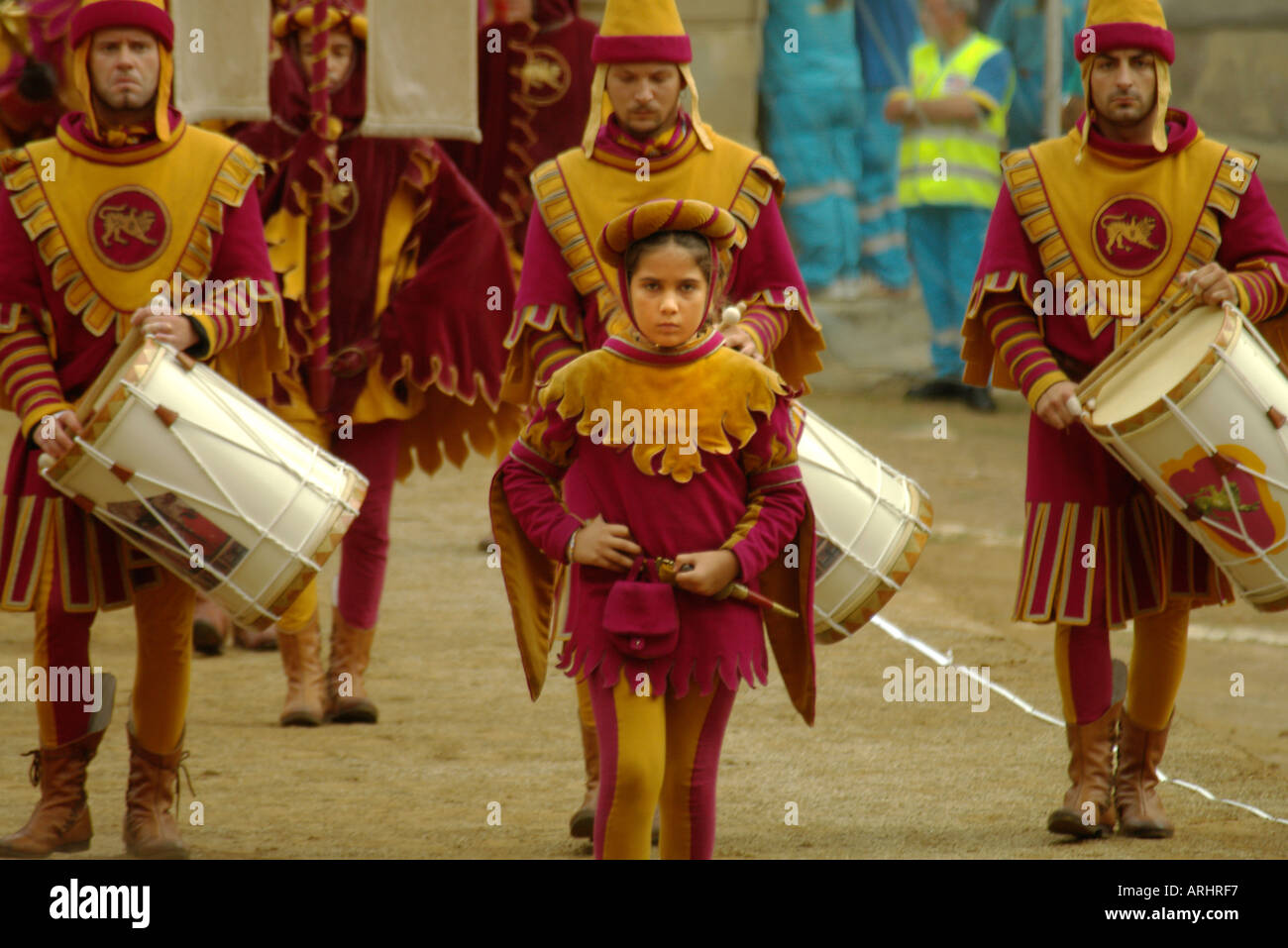 Arezzo Toscana Giostra Saraceno giostra Saracena Foto Stock