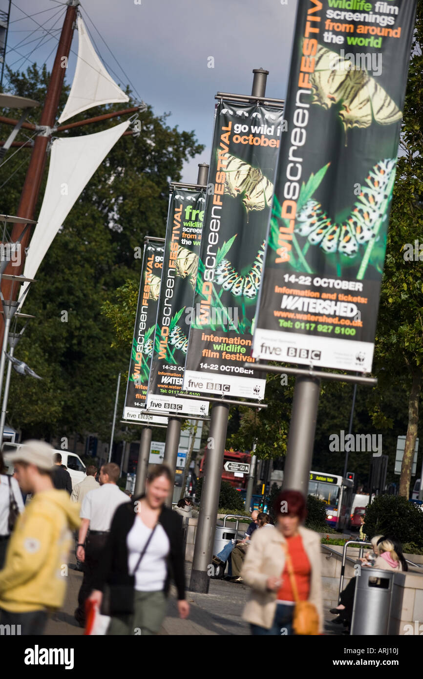 Banner in Wildscreen 2006 Film festival, Bristol, Regno Unito Foto Stock