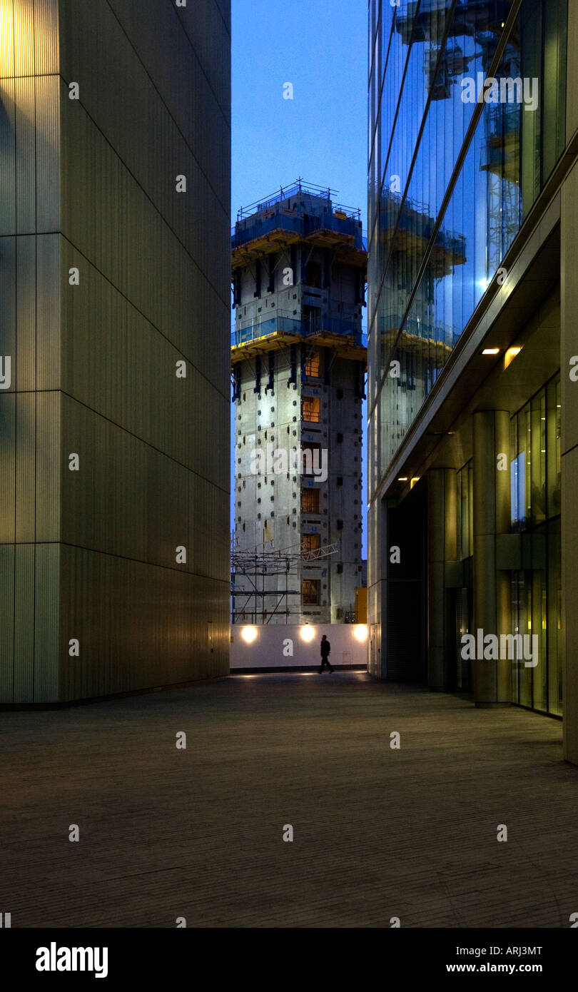 Edificio in costruzione, South Bank di Londra Foto Stock