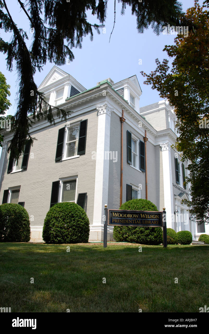 Woodrow Wilson Presidential Library a Staunton Virginia VA Foto Stock