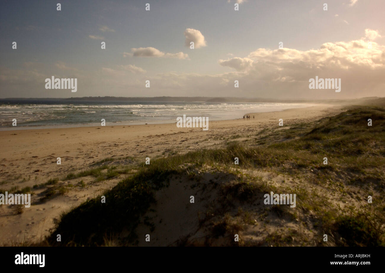 La spiaggia principale di Lago Conjola sulla costa sud del NSW Australia Foto Stock