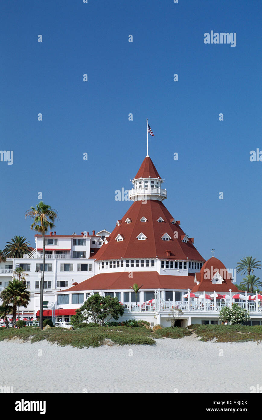 San Diego il più famoso edificio, Hotel del Coronado risalente al 1888, San Diego, California, Stati Uniti d'America (USA), America del Nord Foto Stock
