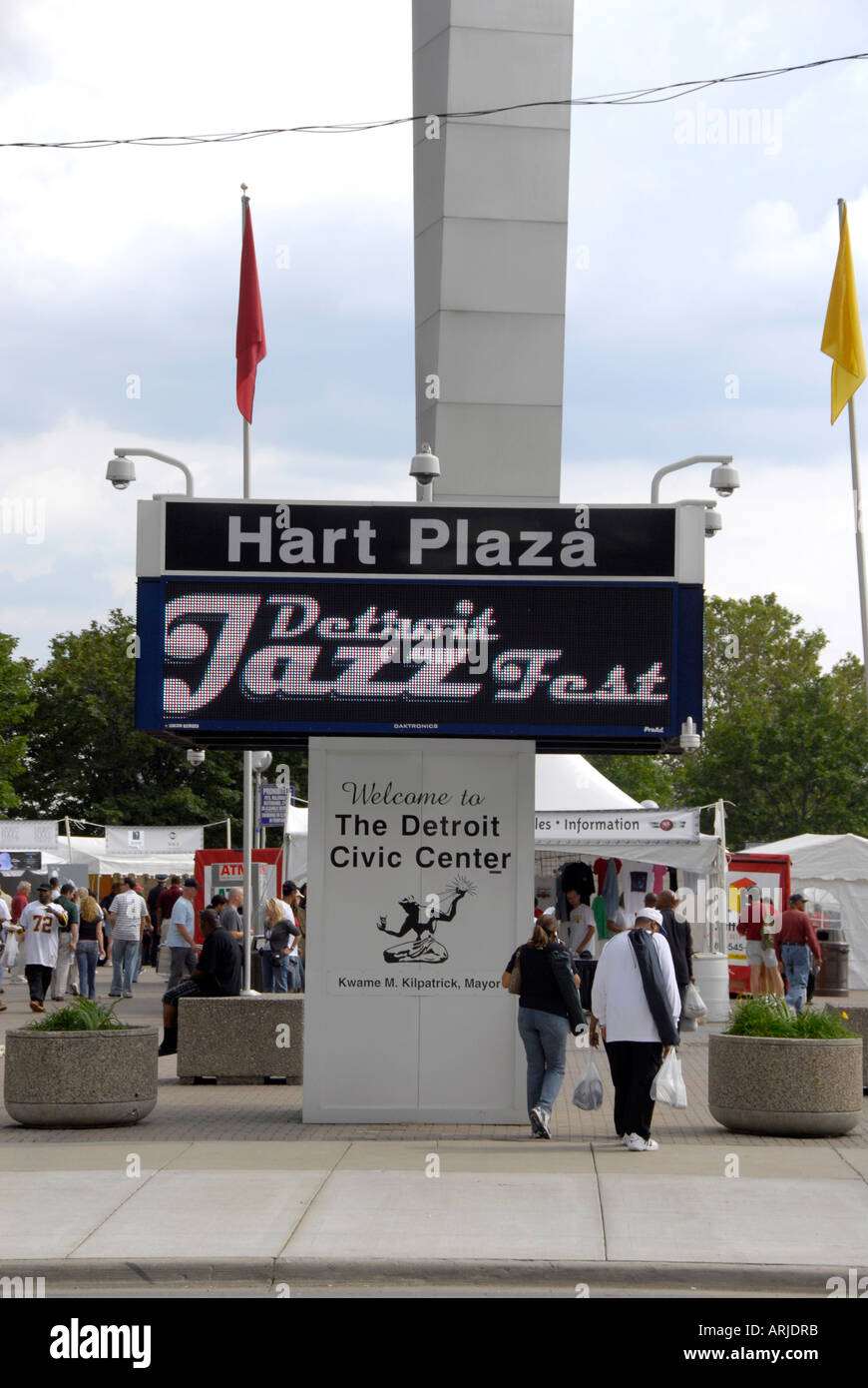 Detroit Jazz Fest un centro di Detroit Michigan annuale evento di fine settimana Foto Stock Detroit Jazz Fest un centro di Detroit Michigan annuale evento di fine settimana Foto Stock