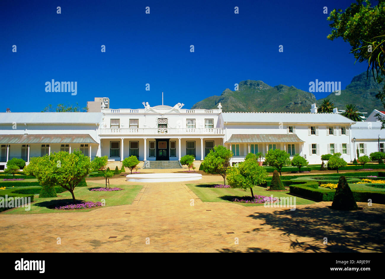 Tuynhuys dell'ufficio presidenziale, Cape Town, Sud Africa Foto Stock
