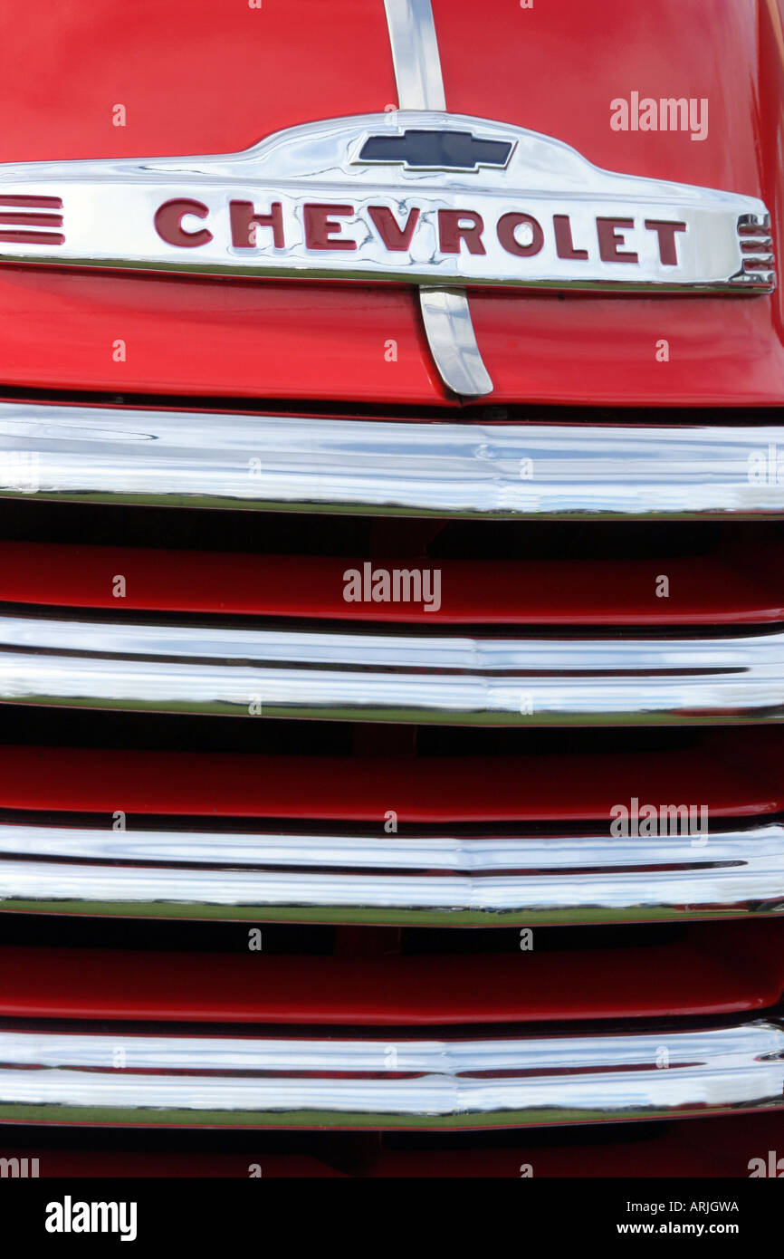 Griglia anteriore la griglia del radiatore della Chevrolet 3100 Foto Stock