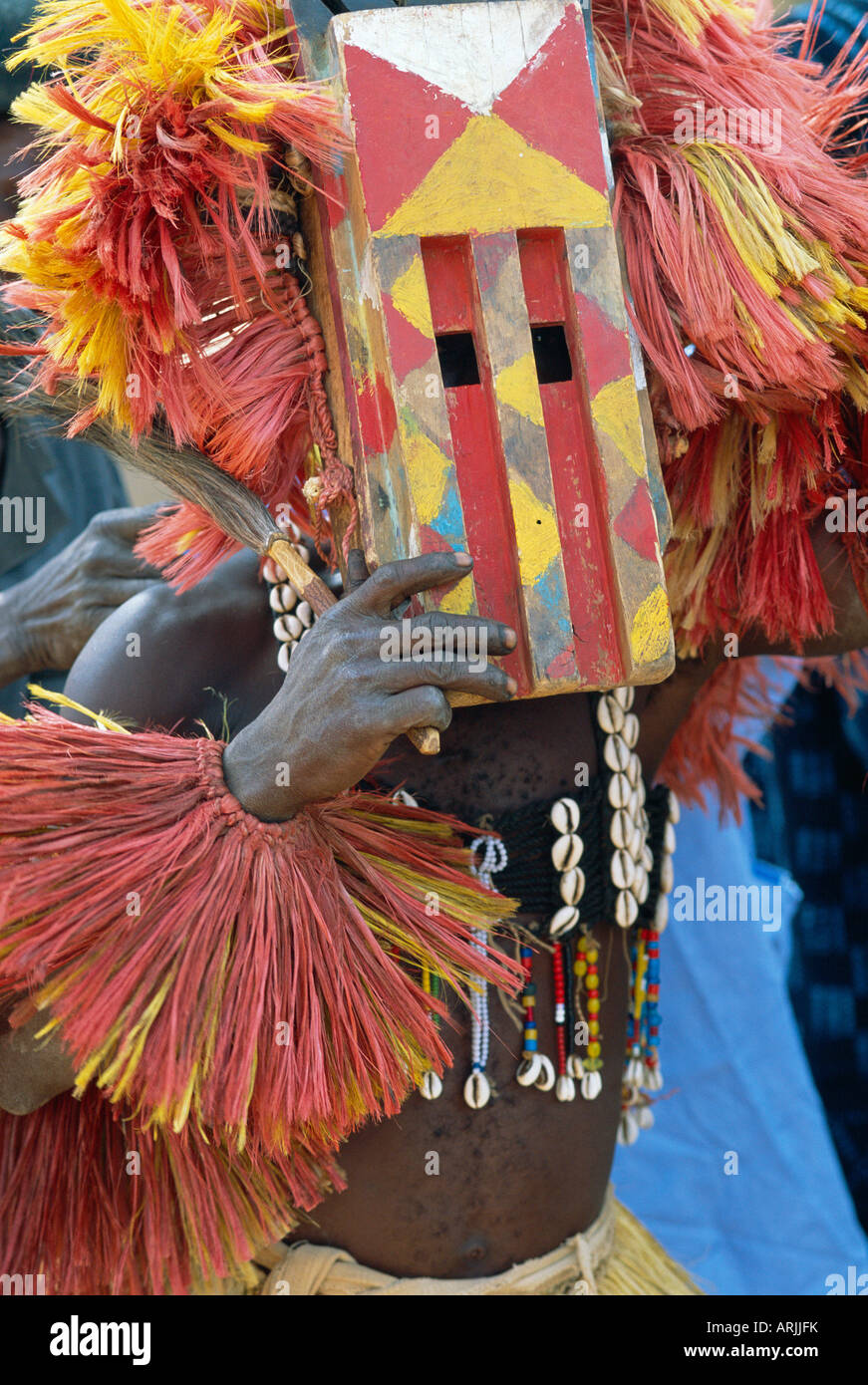 Mascherato ballerino Dogon, Sangha, Mali Foto Stock