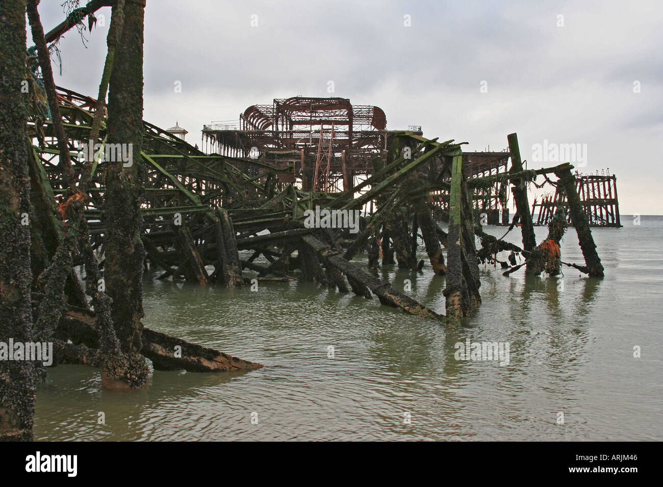 Molo Ovest di Brighton Foto Stock