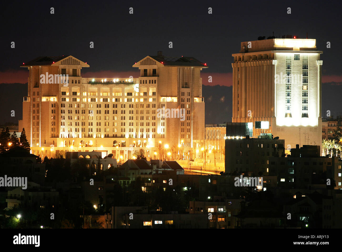 JOR, Giordania, Amman: sinistra, lo Sheraton Hotel Amman, Four Season Hotel Foto Stock