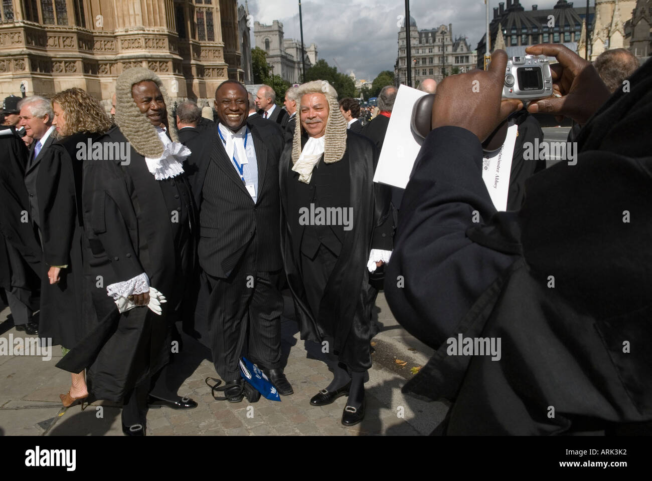 Sistema di giustizia britannico. Avvocati del Commonwealth Lord Cancellors Breakfast.Central London 2006 HOMER SYKES Foto Stock