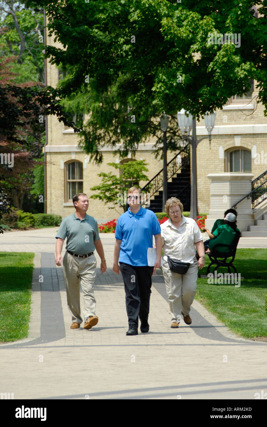 Attività per gli studenti presso l'Università di Notre Dame campus a South Bend Indiana IN Foto Stock