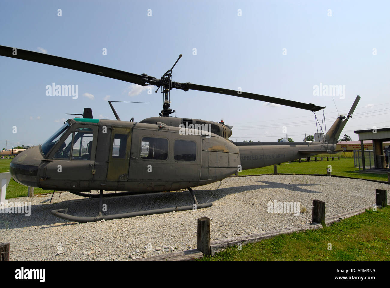 Bell UH 1H Huey elicottero a Grissom Air Museum al di fuori di Grissom Air Force Base Indiana IN Foto Stock