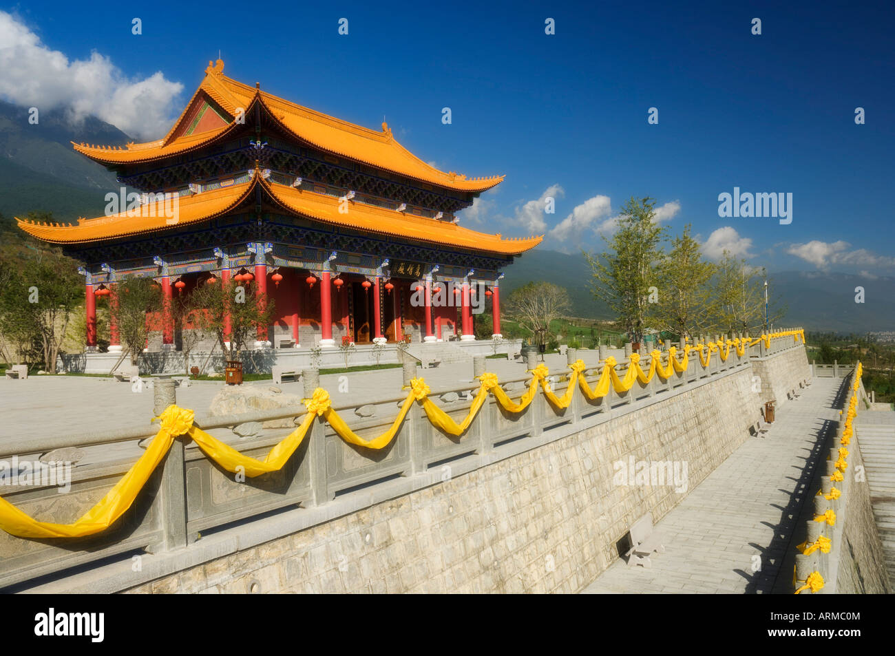 Tempio Chongsheng, alla Vecchia Citta' di Dali, nella provincia dello Yunnan in Cina e Asia Foto Stock
