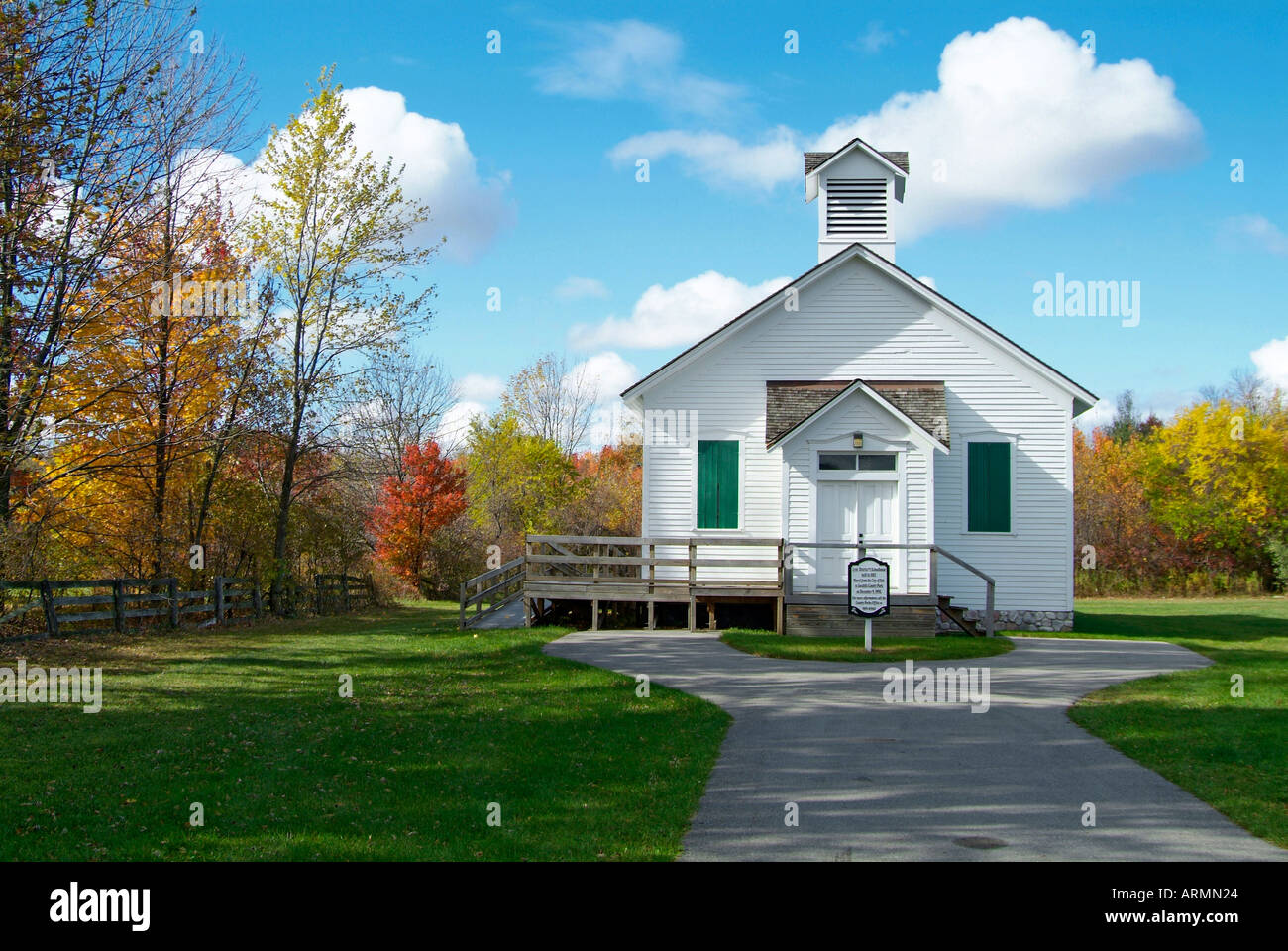 Lynn distretto numero 1 schoolhouse costruito nel 1885, è una sala schoolhouse situato nel Michigan Yale Foto Stock