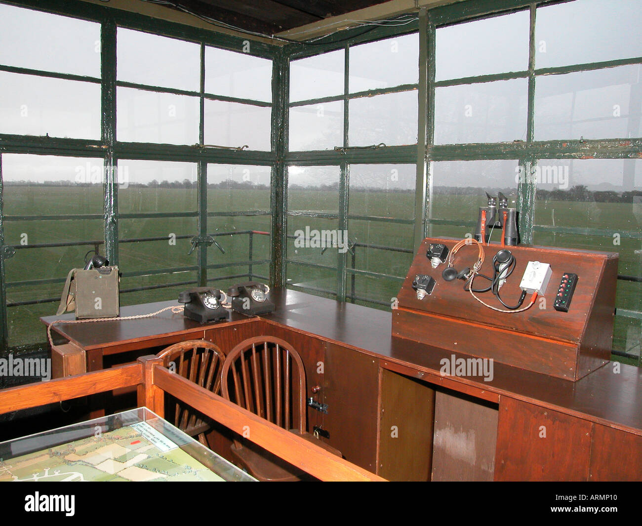 Bloody centesimo della torre di controllo a Thorpe Abbotts in Norfolk, Regno Unito Foto Stock