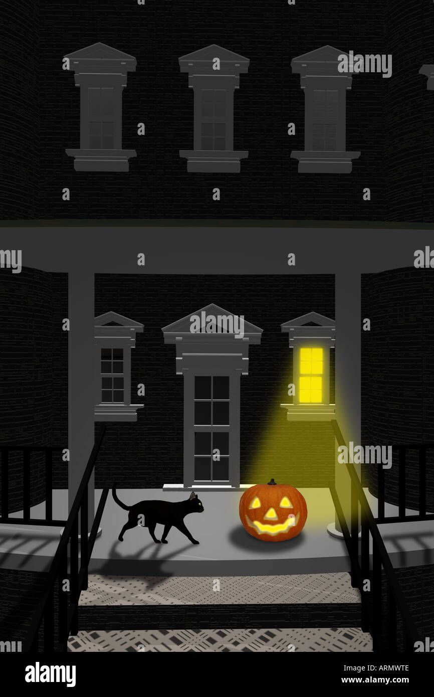 Casa stregata Foto Stock