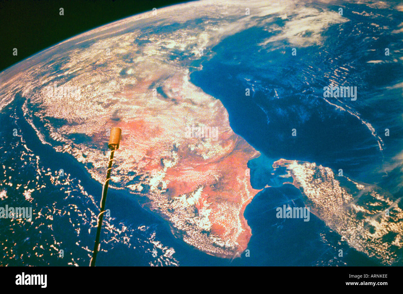 La terra dallo spazio Asia India e dello Sri Lanka Foto Stock