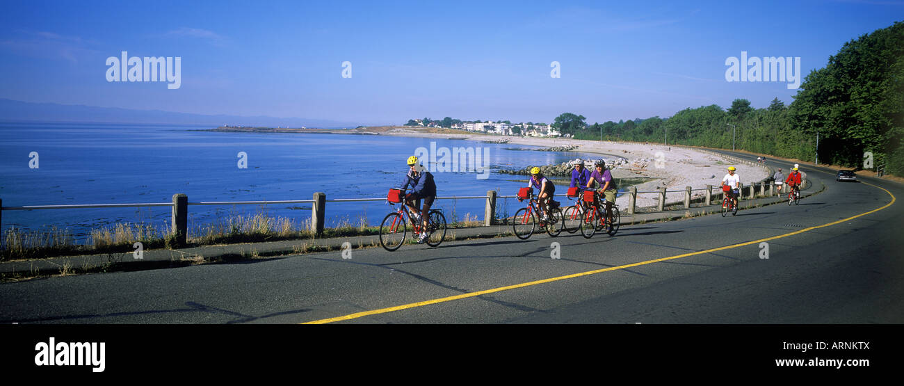 Dallas Road , panorama, Victoria, Isola di Vancouver, British Columbia, Canada. Foto Stock