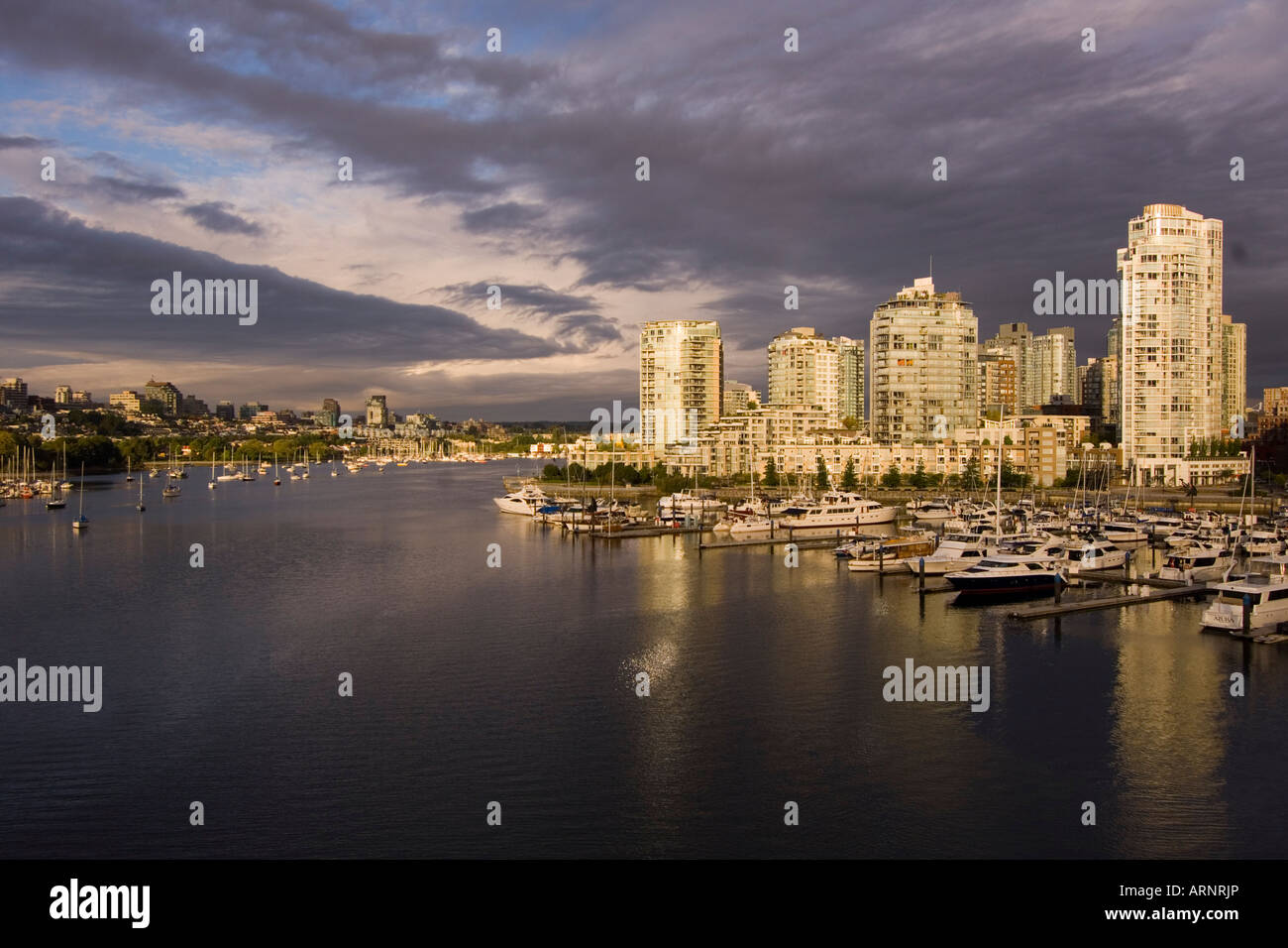 False Creek, Vancouver, British Columbia, Canada. Foto Stock