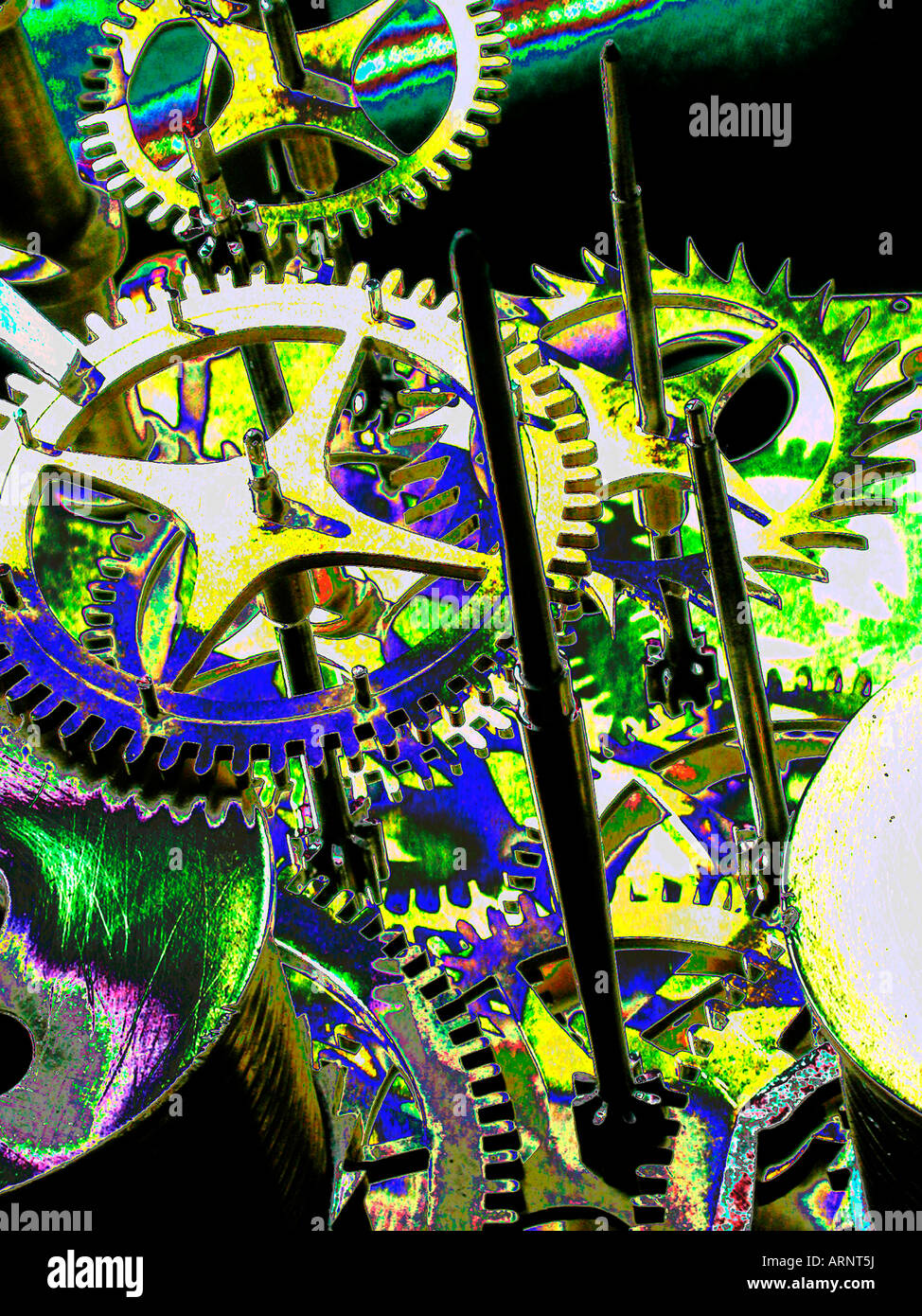 Ruote di clock, metà del XVIII secolo Foto Stock