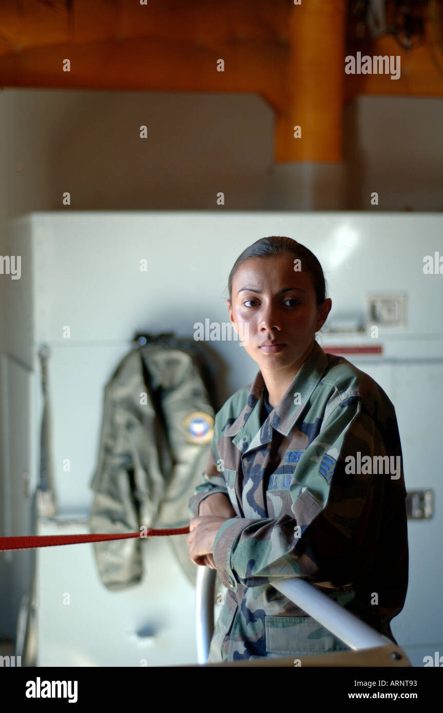 In attesa alla Edwards Air Force Base Open House e Air Show Foto Stock