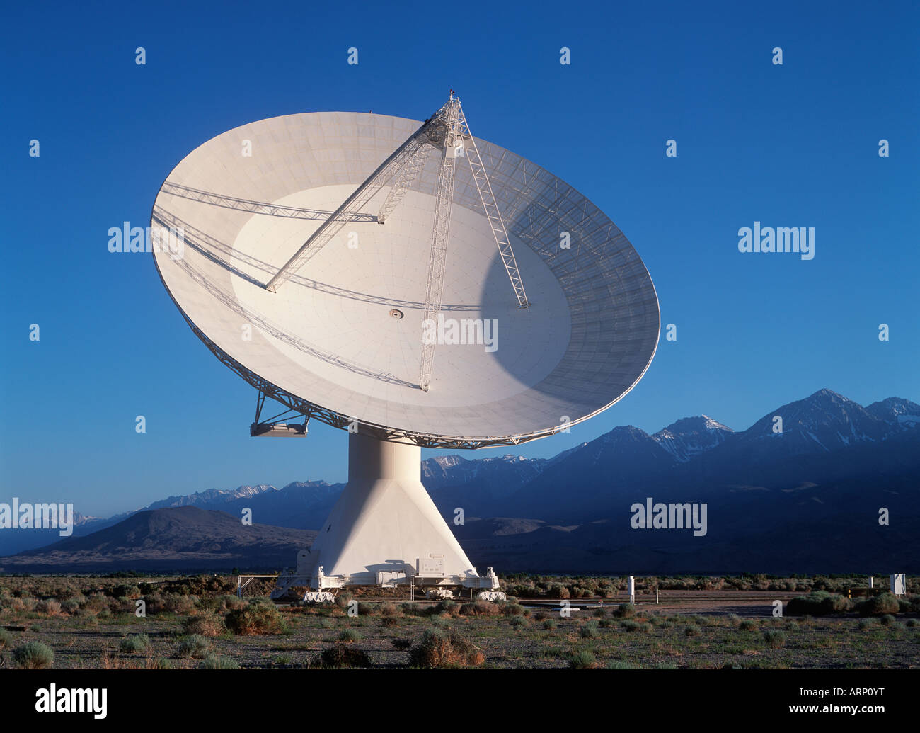 In California, USA, satelliti a Cal Tech Station, Owen's Valley Foto Stock