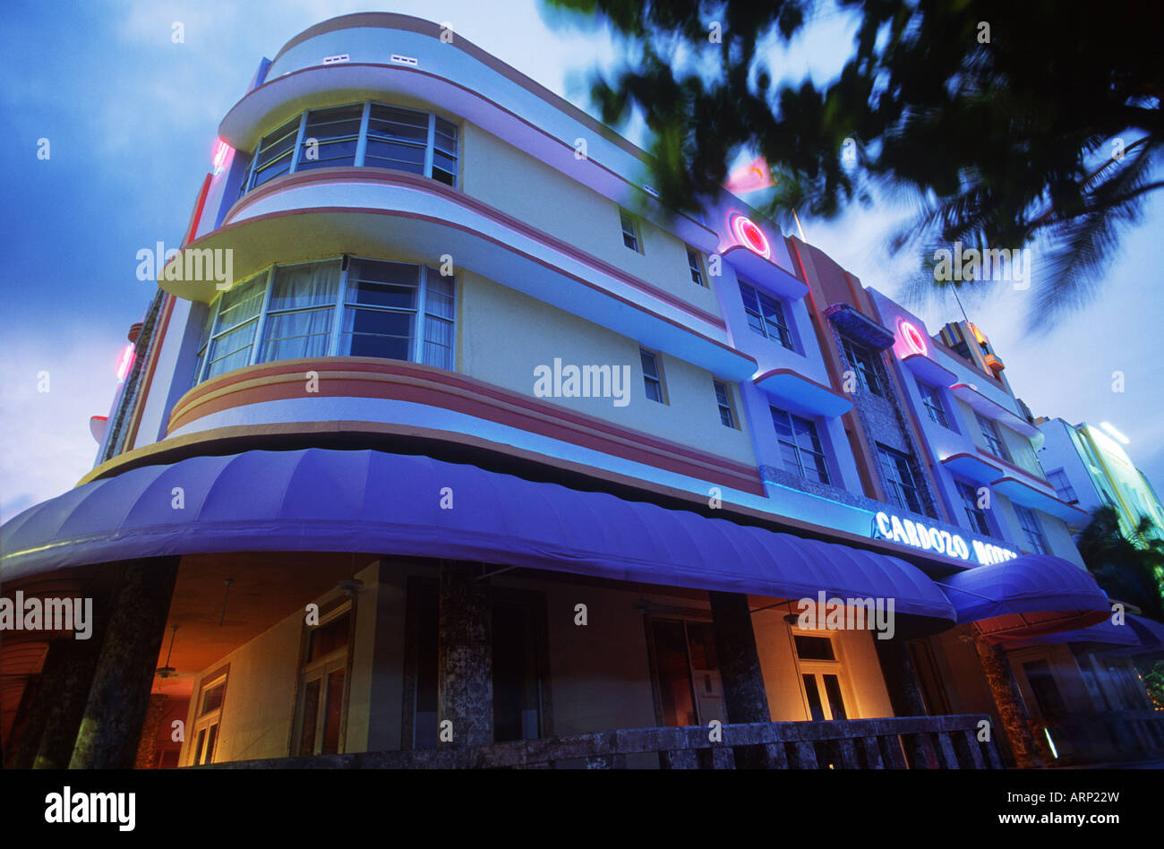 Stati Uniti d'America, Florida, Miami Beach, edifici in stile liberty Foto Stock