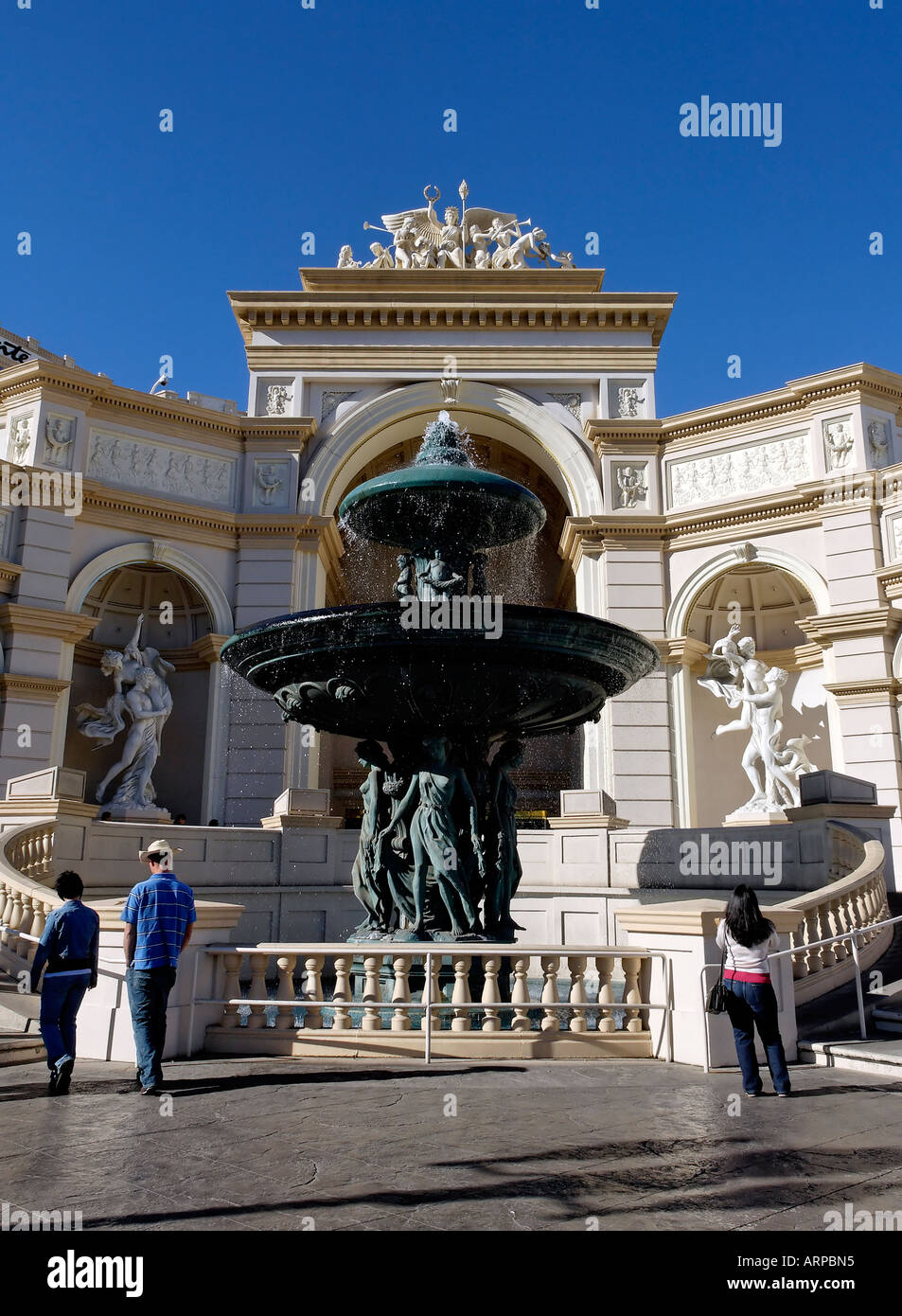 Un ritratto fotografia del Monte Carlo Hotel e Casinò di Las Vegas, Nevada Foto Stock