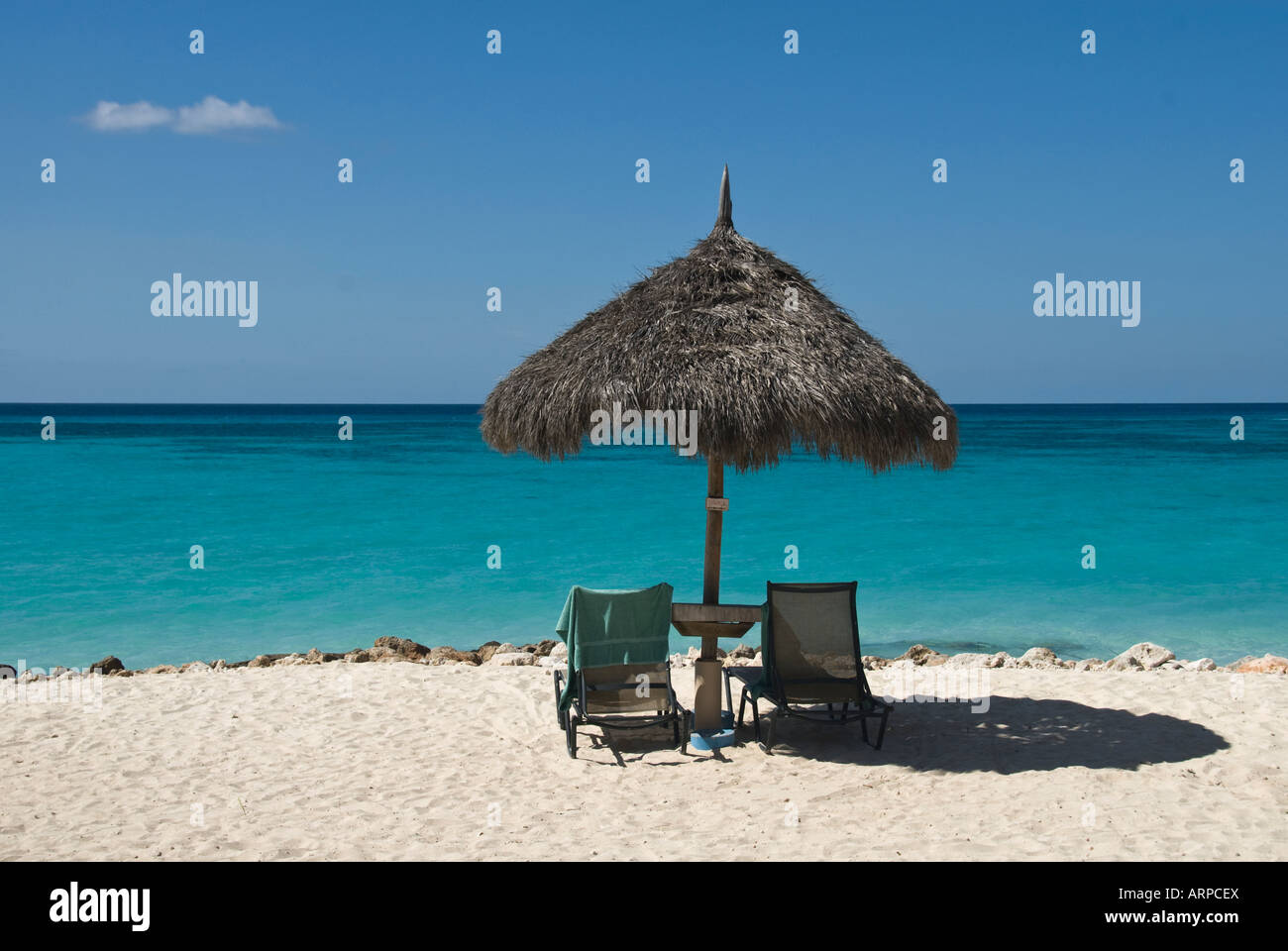 Il paradiso di Aruba Foto Stock