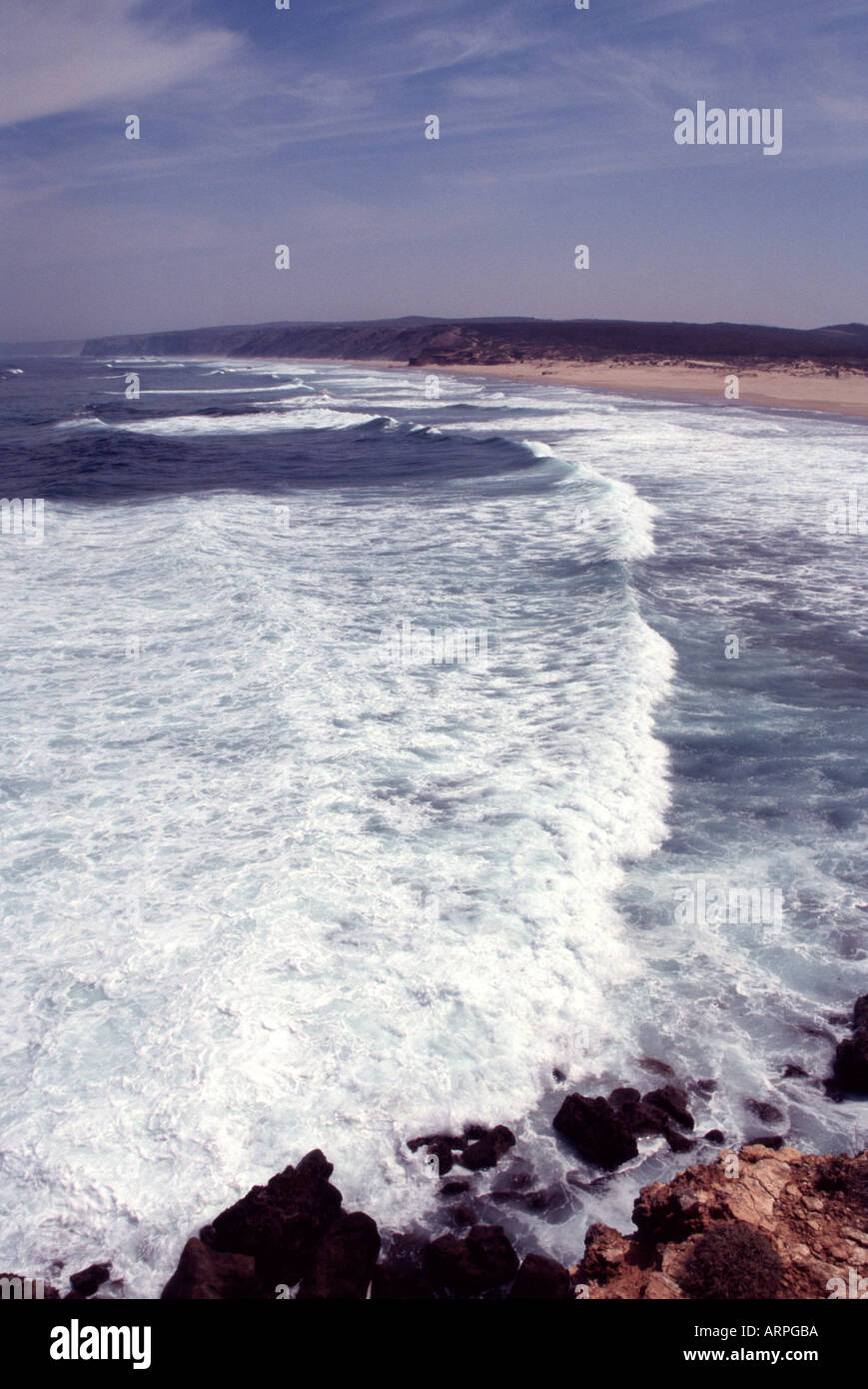 Giugno 2005 Praia da Bordeira Algarve Portogallo James Sturcke Foto Stock