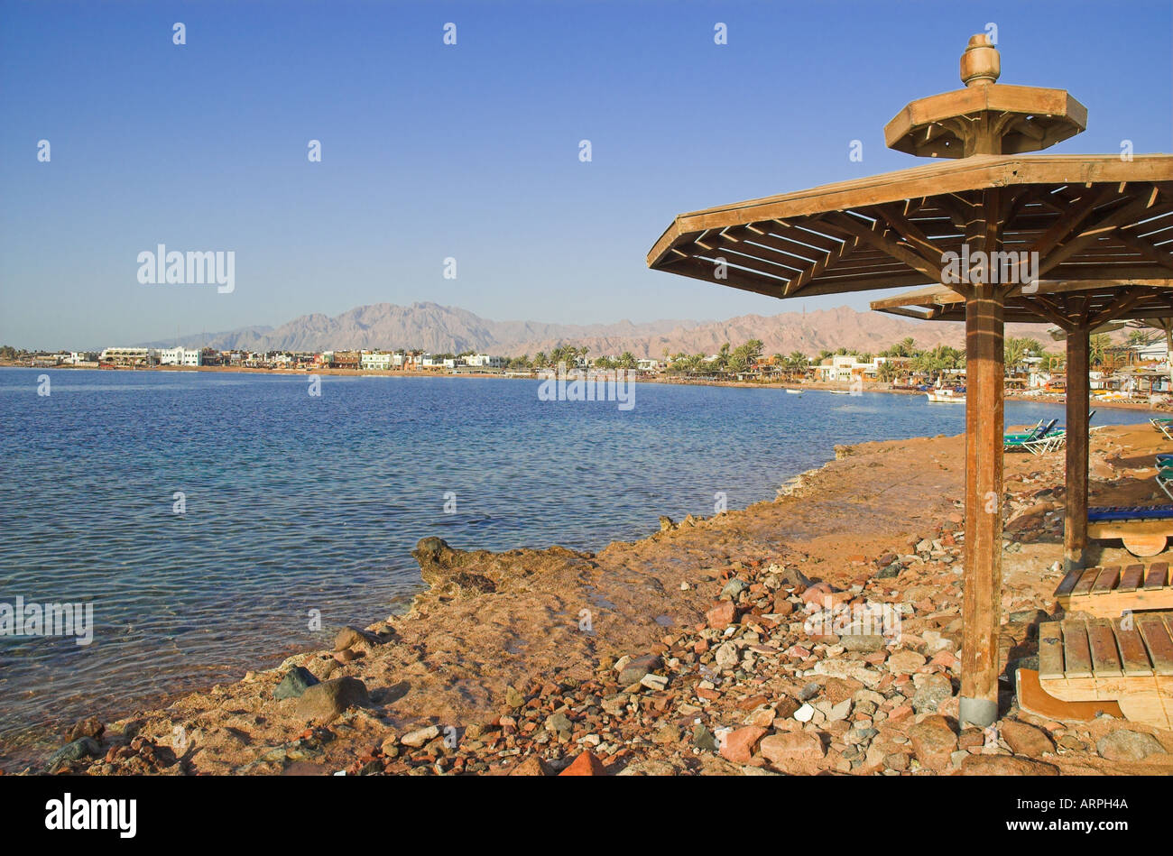 Egitto Mare Rosso Golfo di Aqaba Dahab Foto Stock