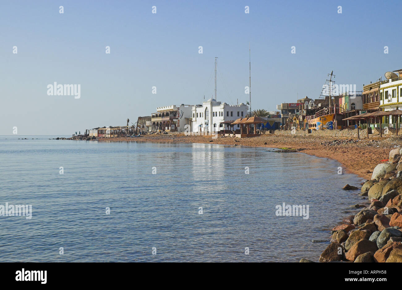 Egitto Mare Rosso Golfo di Aqaba Dahab Foto Stock