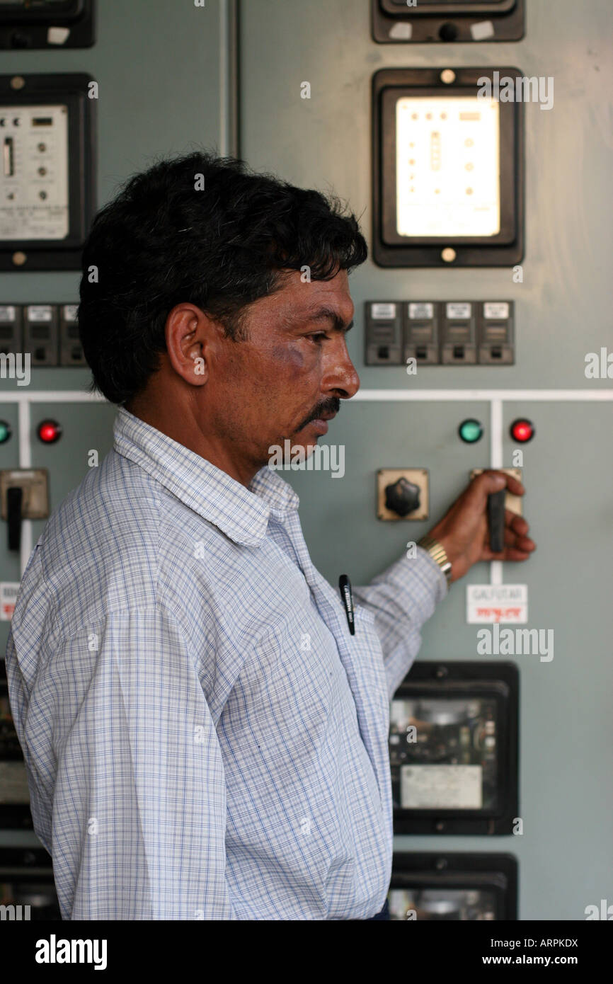 Elettricità stazione secondaria Kathmandu in Nepal Foto Stock