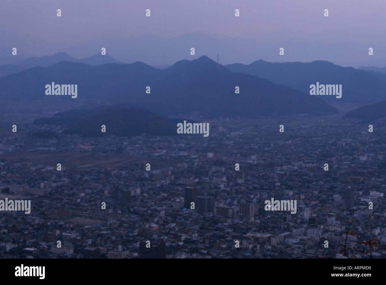 Vista dal Plateau Yashima Takamatsu Shikoku Giappone Foto Stock