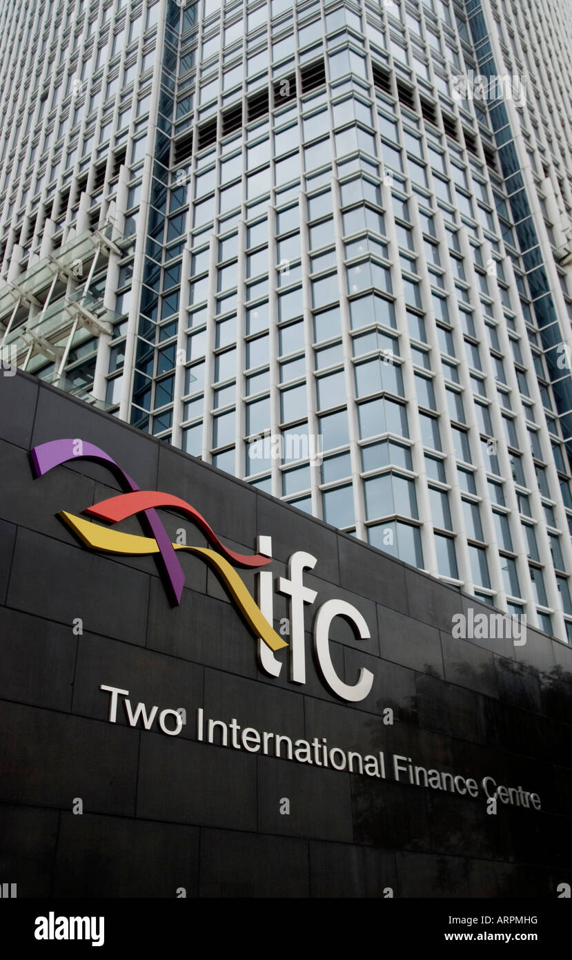 IFC - International Finance Centre di Hong Kong Foto Stock