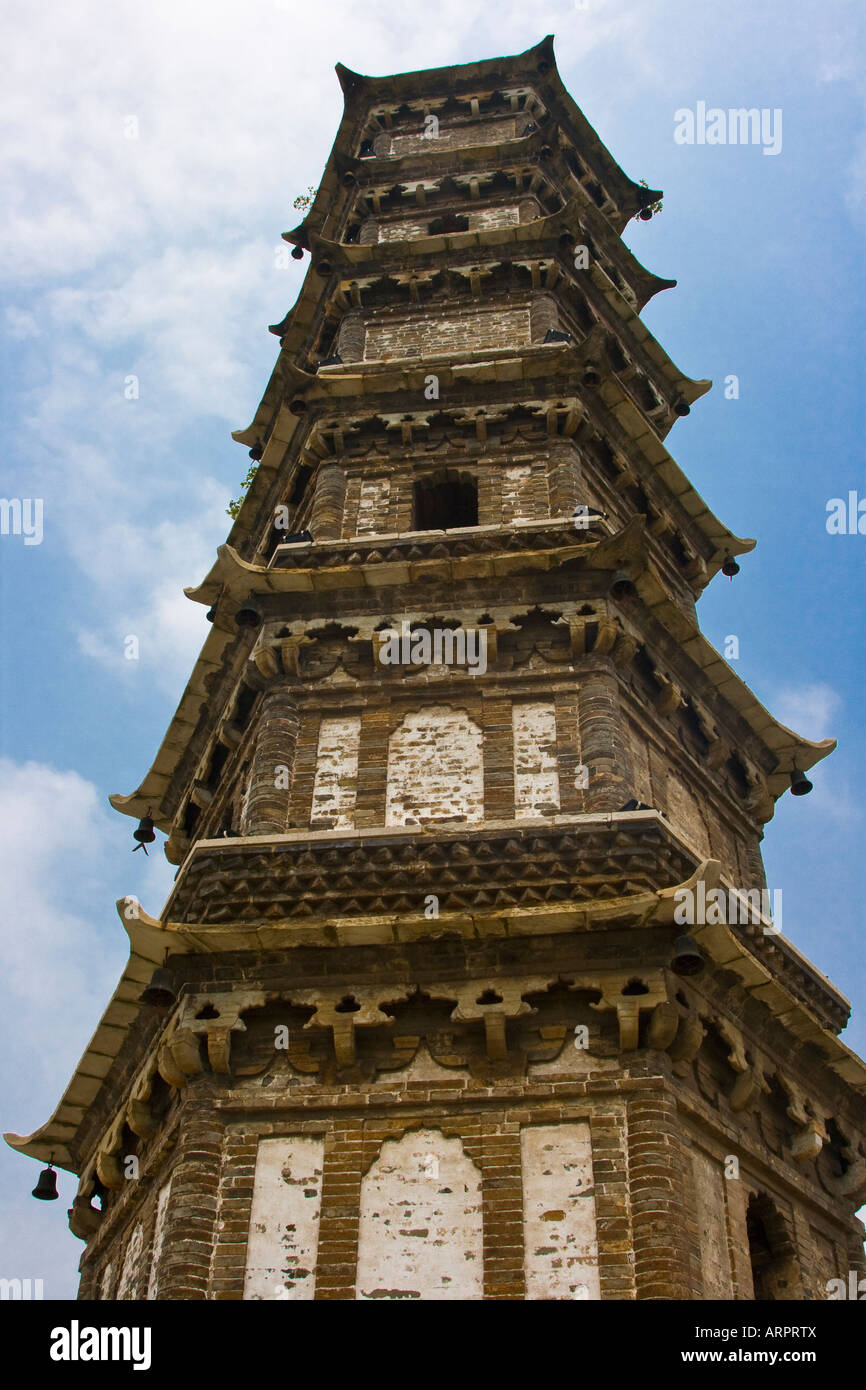Pagoda Suojianglou Jiujiang provincia di Jiangxi Cina Foto Stock