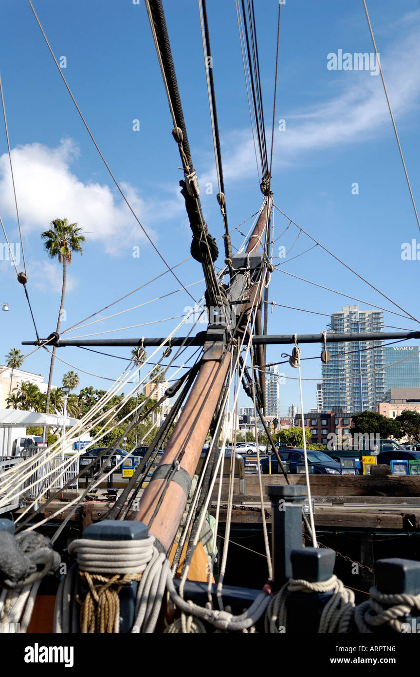 Parte del sistema HMS sorpresa presso il Museo Marittimo di San Diego, California Foto Stock