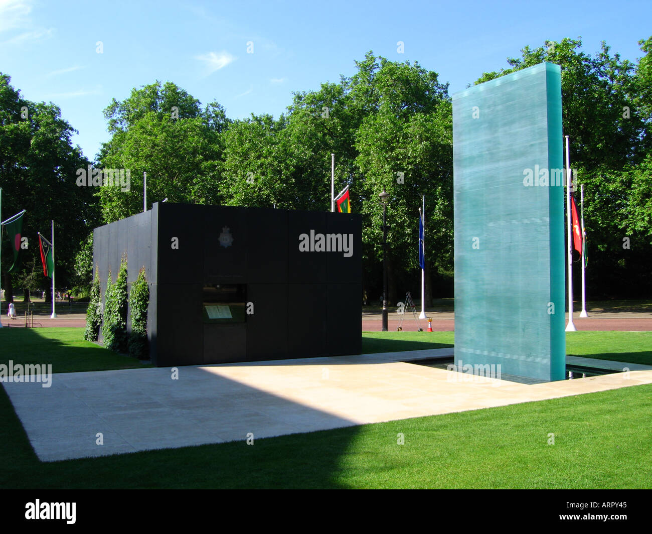 La polizia nazionale Memorial il Mall London REGNO UNITO Foto Stock