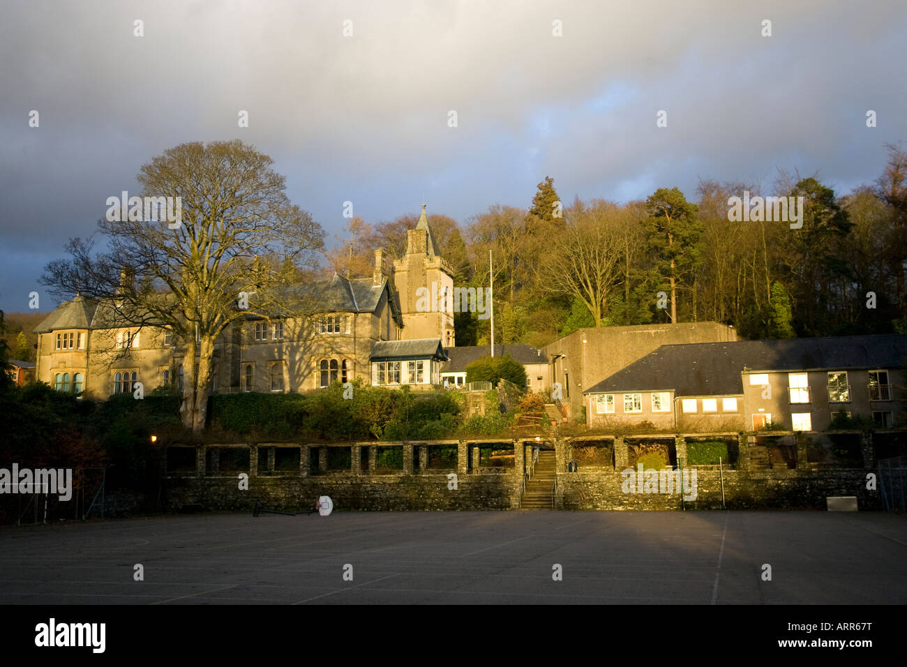 Scuola di Windermere formalmente noto come Windermere St Anne's School WSA scuola privata - Scuola pubblica coed school Foto Stock